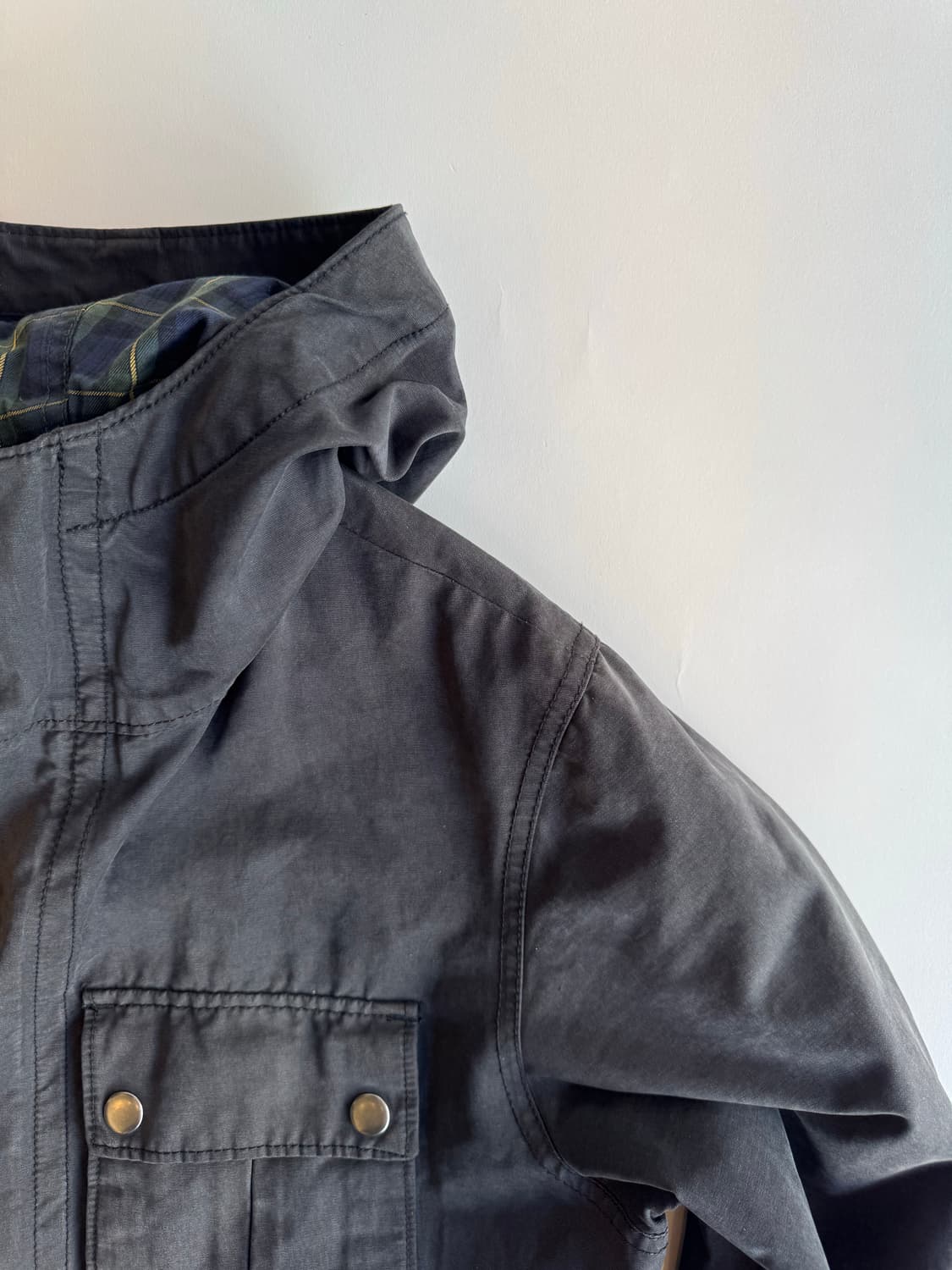 GAP Tartan Check Lined Hooded Parka 상품이미지3