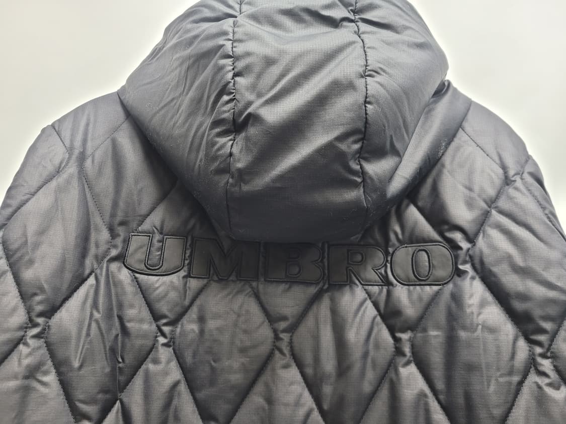 UMBRO 23FW 엄브로 퀼팅 후디 롱 자켓 / 공용 90 (S) 블랙 상품이미지5