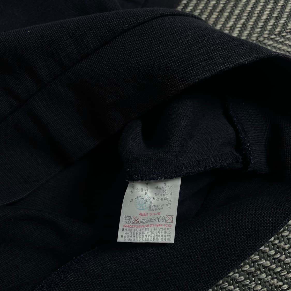 라코스테 네이비 크루넥 반팔 티셔츠 y 3806 상품이미지5