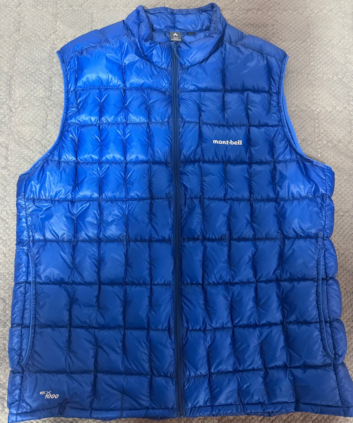 몽벨 플라즈마1000 다운 베스트 블루 2xl 판매합니다. 상품이미지2