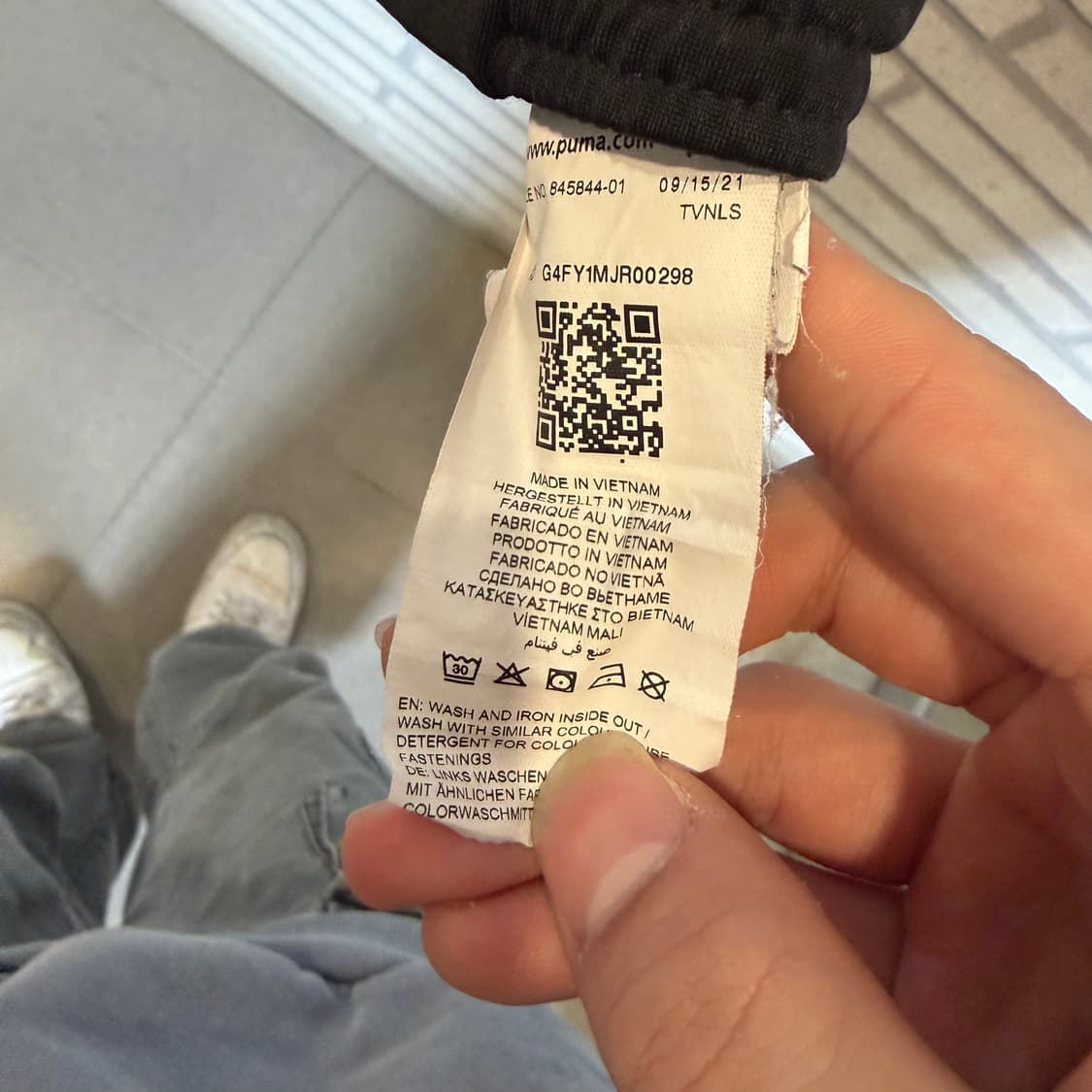 퓨마 폴리 트랙탑 져지 자켓 블랙 컬러  상품이미지6