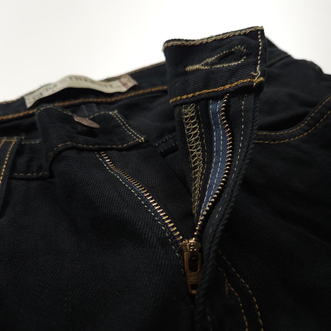 리바이스 514 아웃스티치 슬림 스트레이트 흑청 팬츠 (M) 상품이미지5