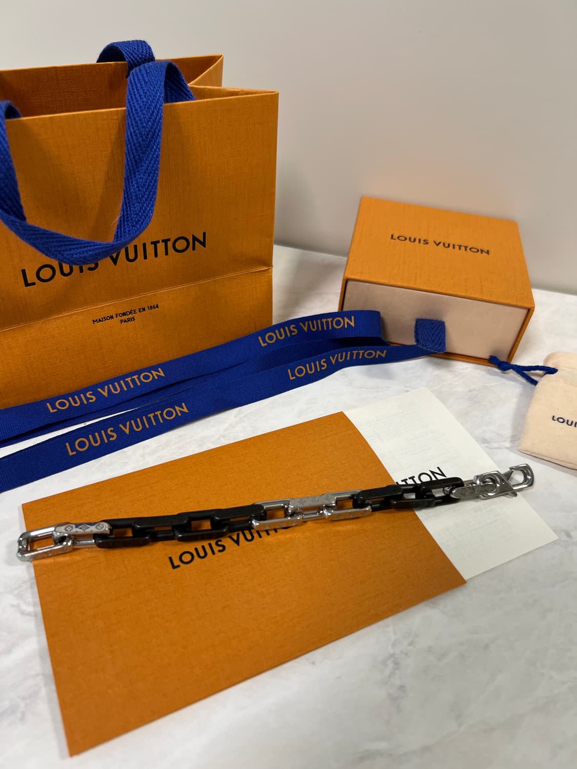 [M] 루이비통 버질아블로 모노그램 체인 팔찌 상품이미지3