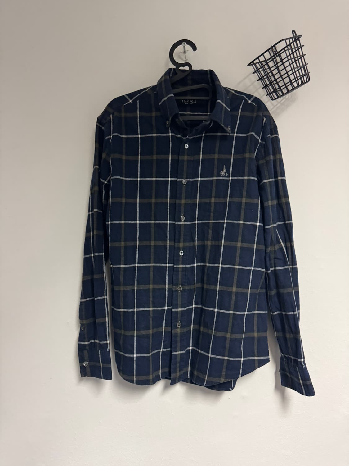 빈폴 Bean pole 슬림 긴팔 체크 셔츠 M 상품이미지1