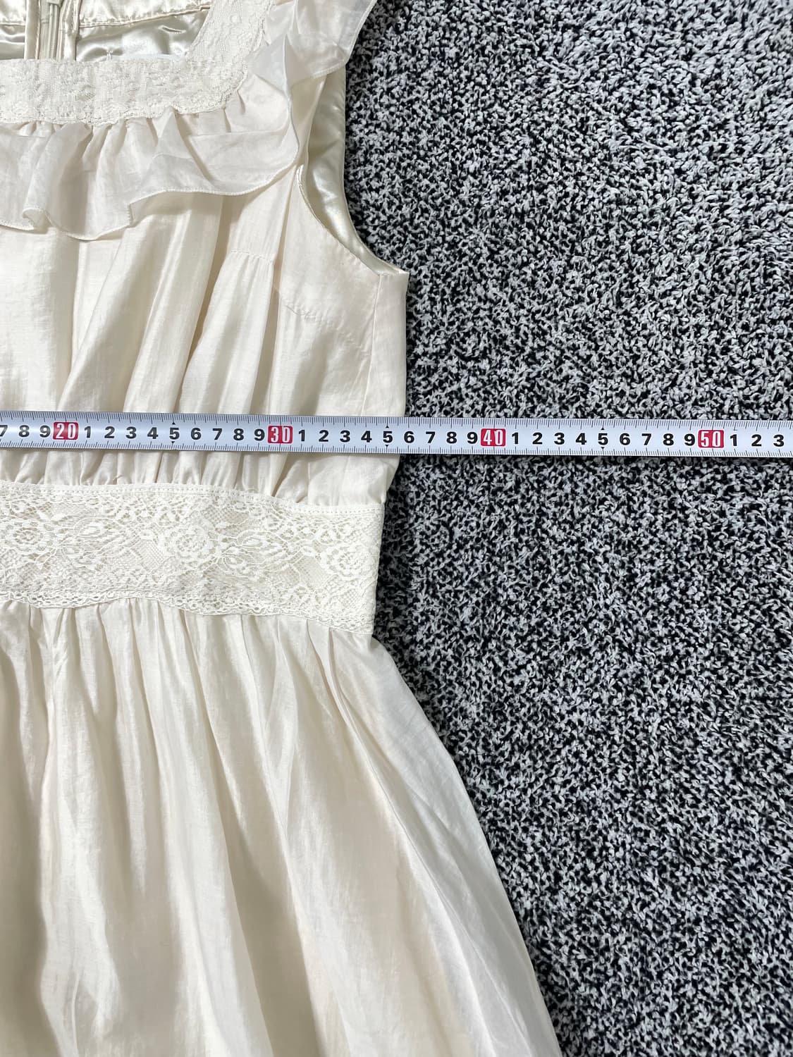 vinteちきゅ. 일본빈티지 Treat Ürself 민소매 레이스 원피스 상품이미지7