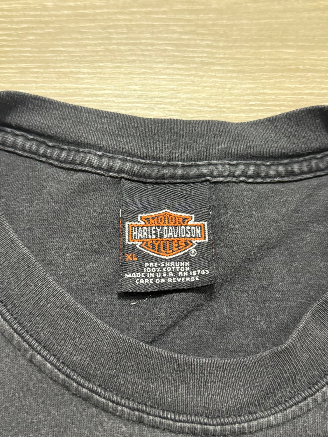 90s 할리데이비슨 플레임 포켓 반팔 티셔츠 USA made XL 상품이미지4