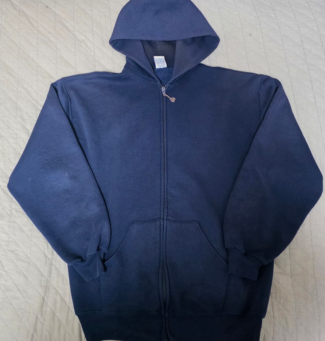 [L] 90s 러셀 애슬레틱 후드집업 네이비 라이트 페이드 ver.18 상품이미지1