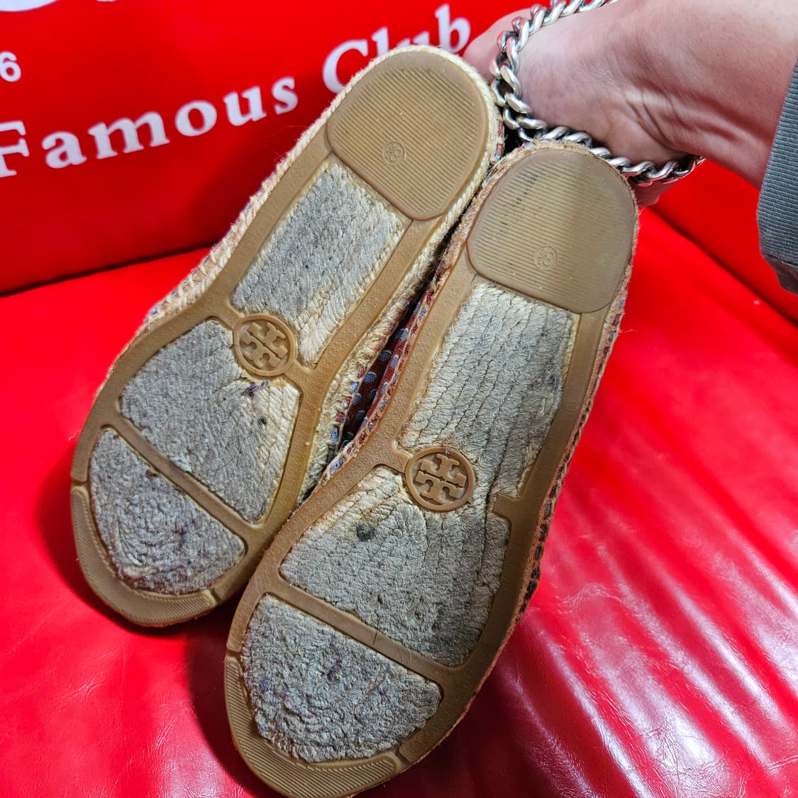 토리버치 블루 도트 에스파듀 슬립온 us8.5 size 상품이미지5