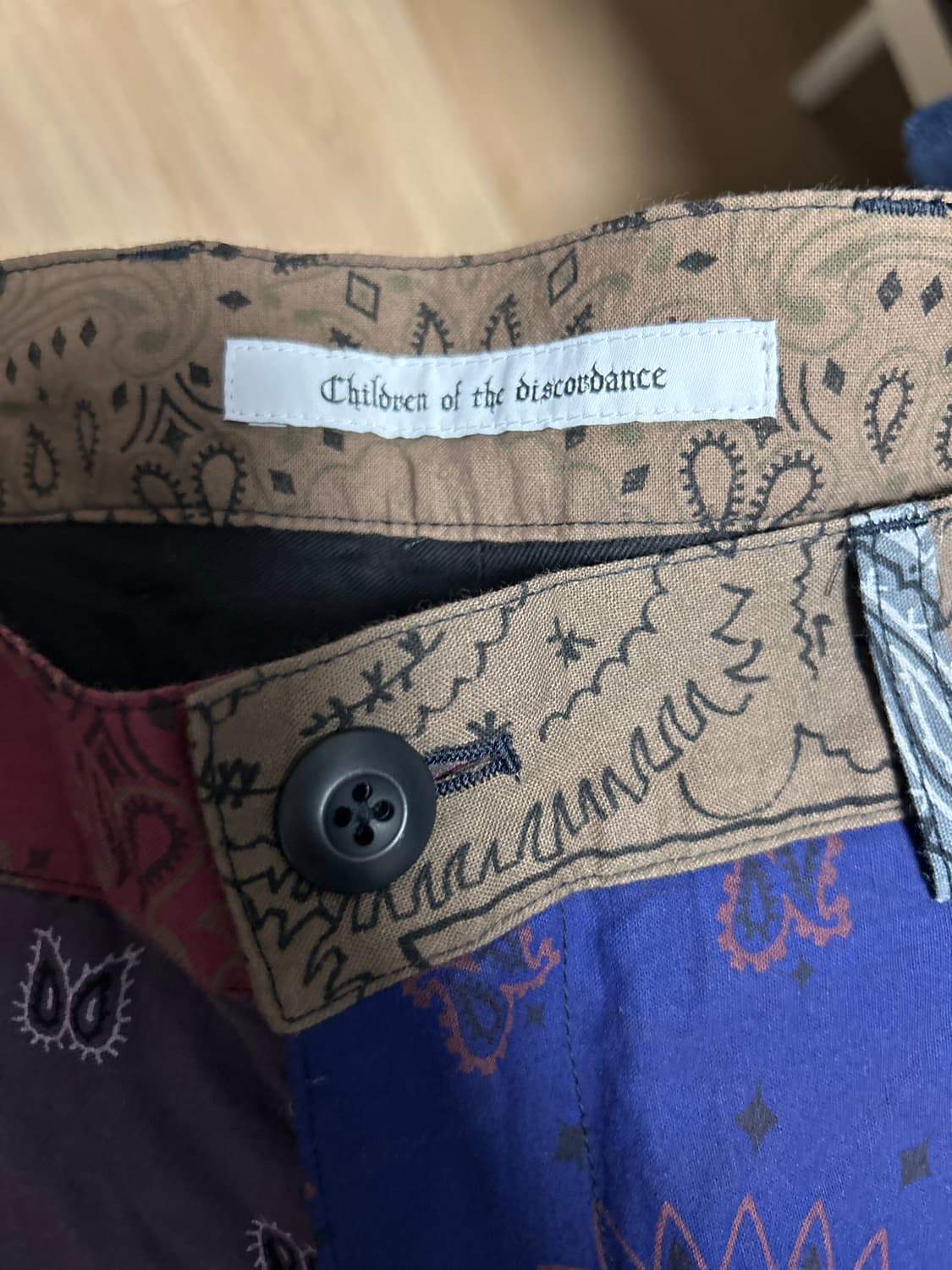 칠드런오브더 디스코댄스 빈티지 반다나 패치워크 본디지 팬츠 3 상품이미지4