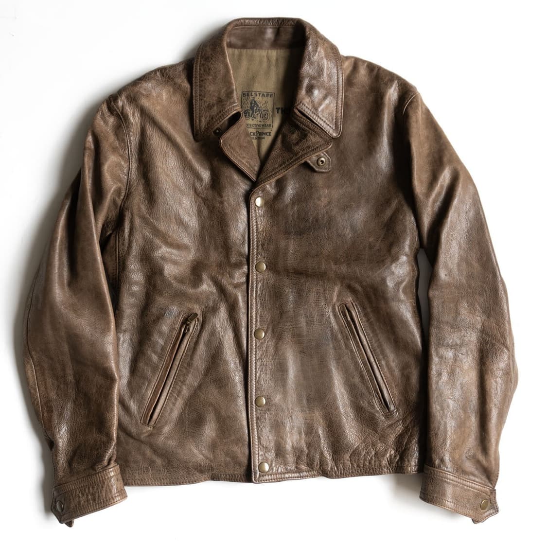 벨스타프 블랙프린스 바이커 레더 소가죽 자켓 상품이미지1
