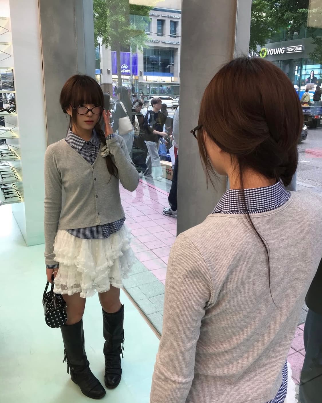 레이스 캉캉 치마바지 상품이미지1