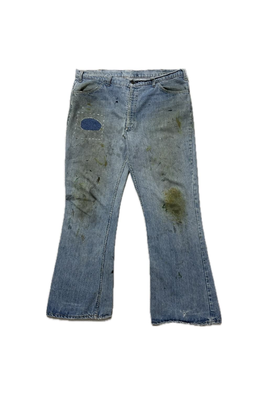 70s Levi's 646 벨바텀 트래쉬드 컨디션 상품이미지1