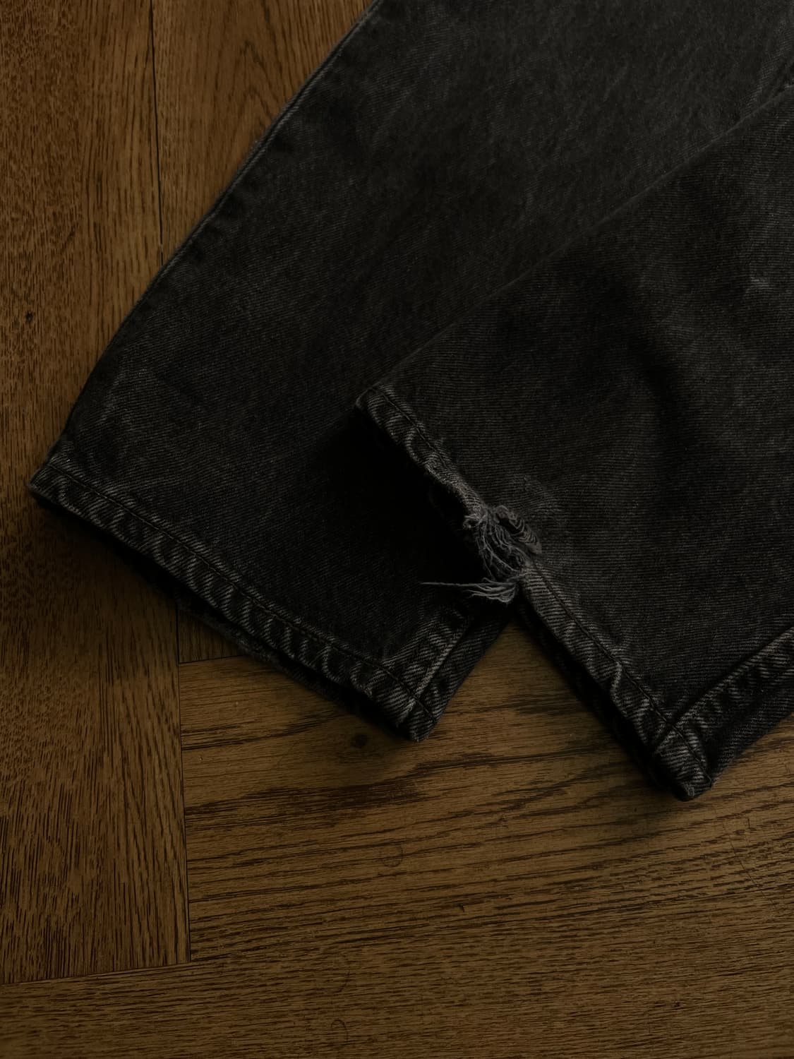 [30]90's 리바이스 501 Made in USA 흑청 데님팬츠 S6 상품이미지5