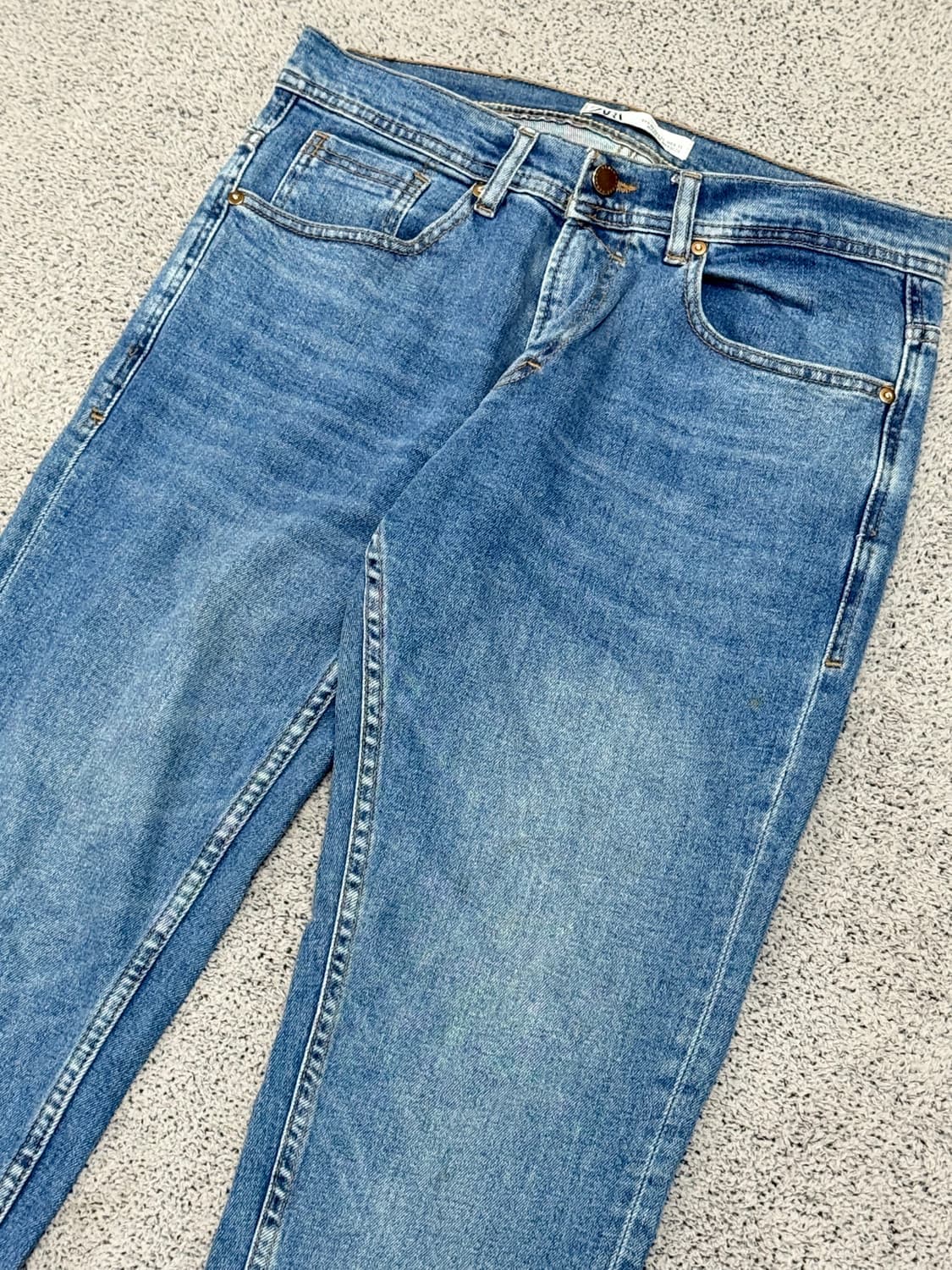 (31) 자라 슬림핏 중청 데님 팬츠 상품이미지2