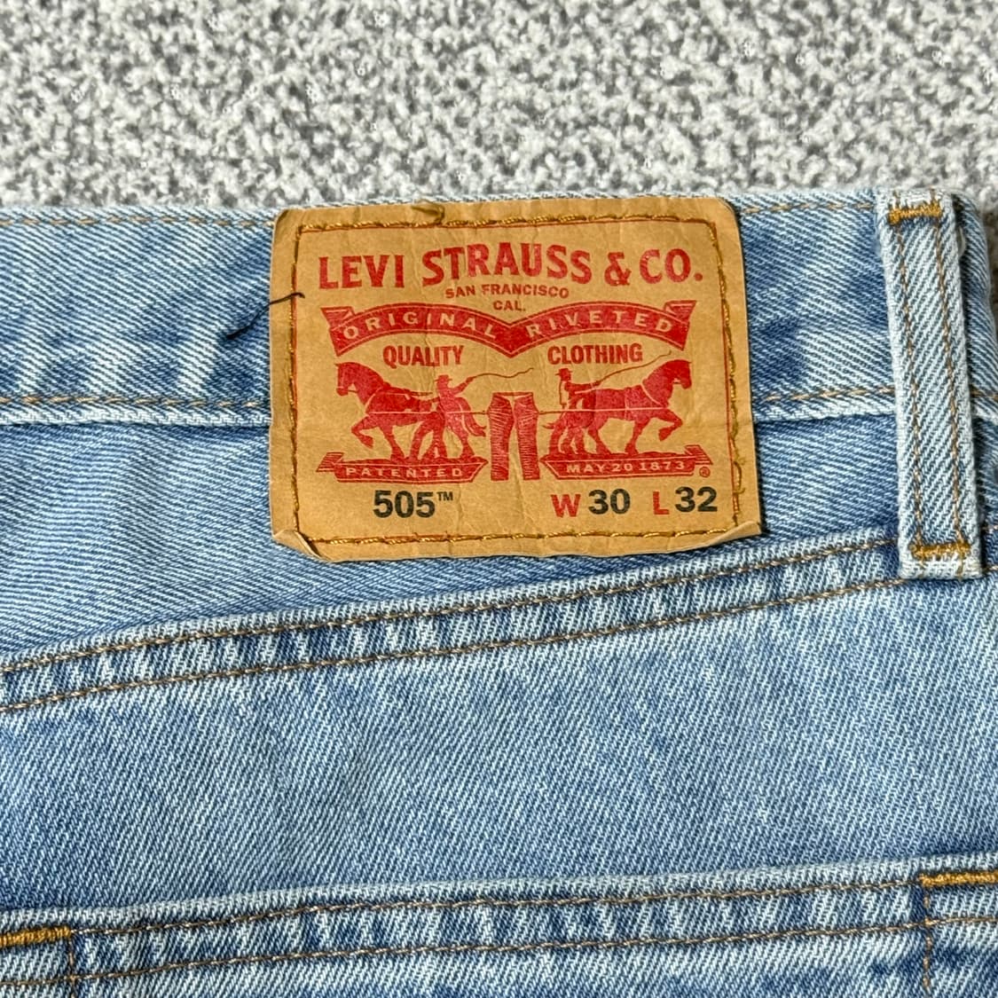 리바이스 505 연청 데님 30 상품이미지5
