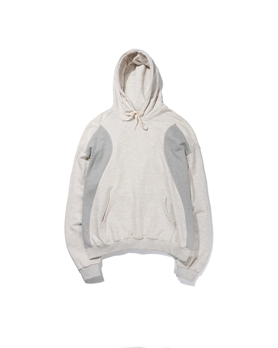 엑스트라오디너리 CURVY BLOCK 후드티 (OATMEAL) 상품이미지1