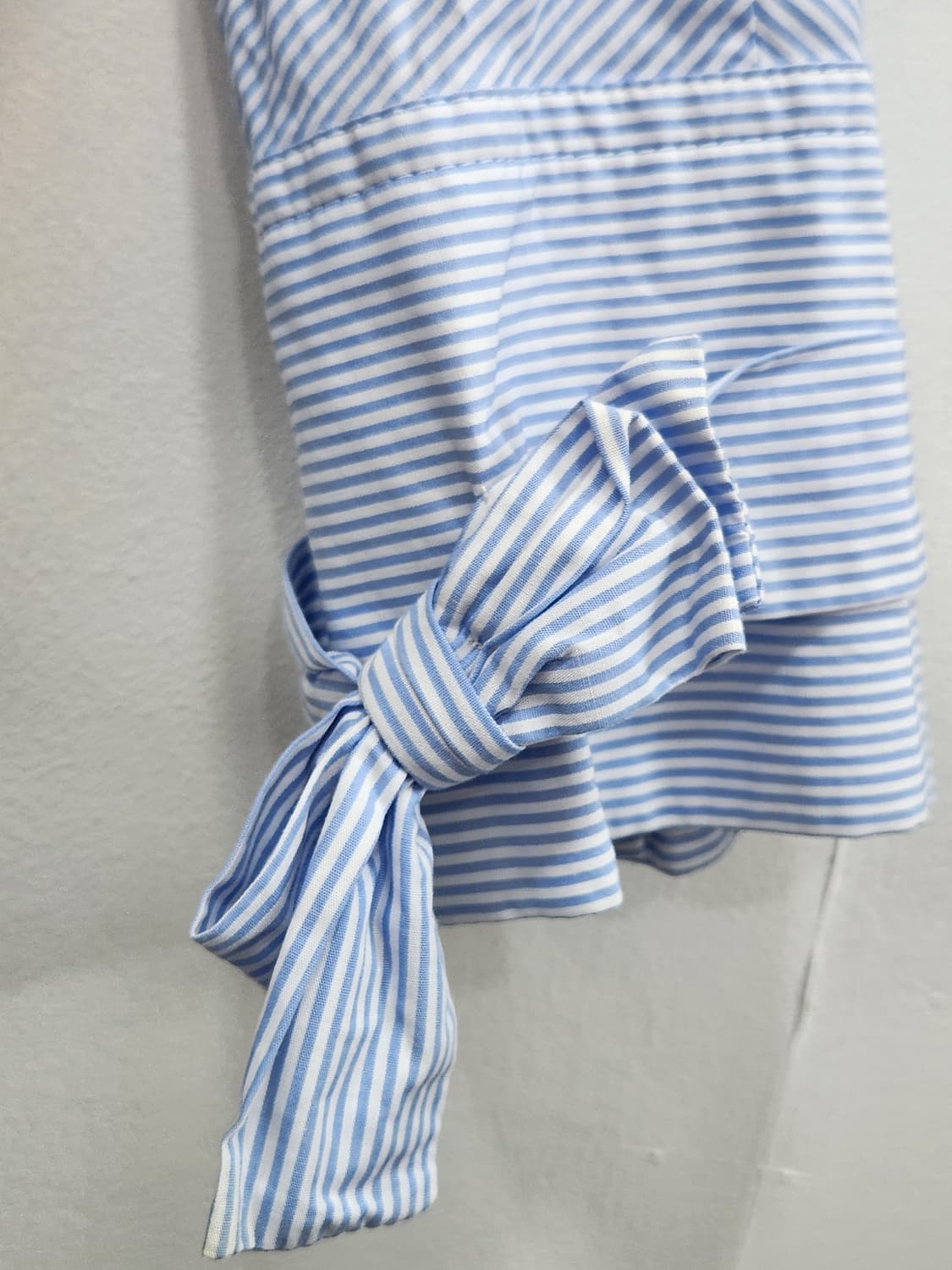 [S] 자라 ZARA 스트라이프 리본 블라우스 오버핏 상품이미지3