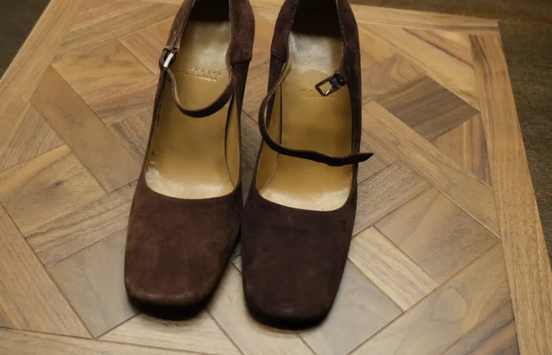 BALLY 발리 스웨이드 메리제인 스택힐 구두 상품이미지4