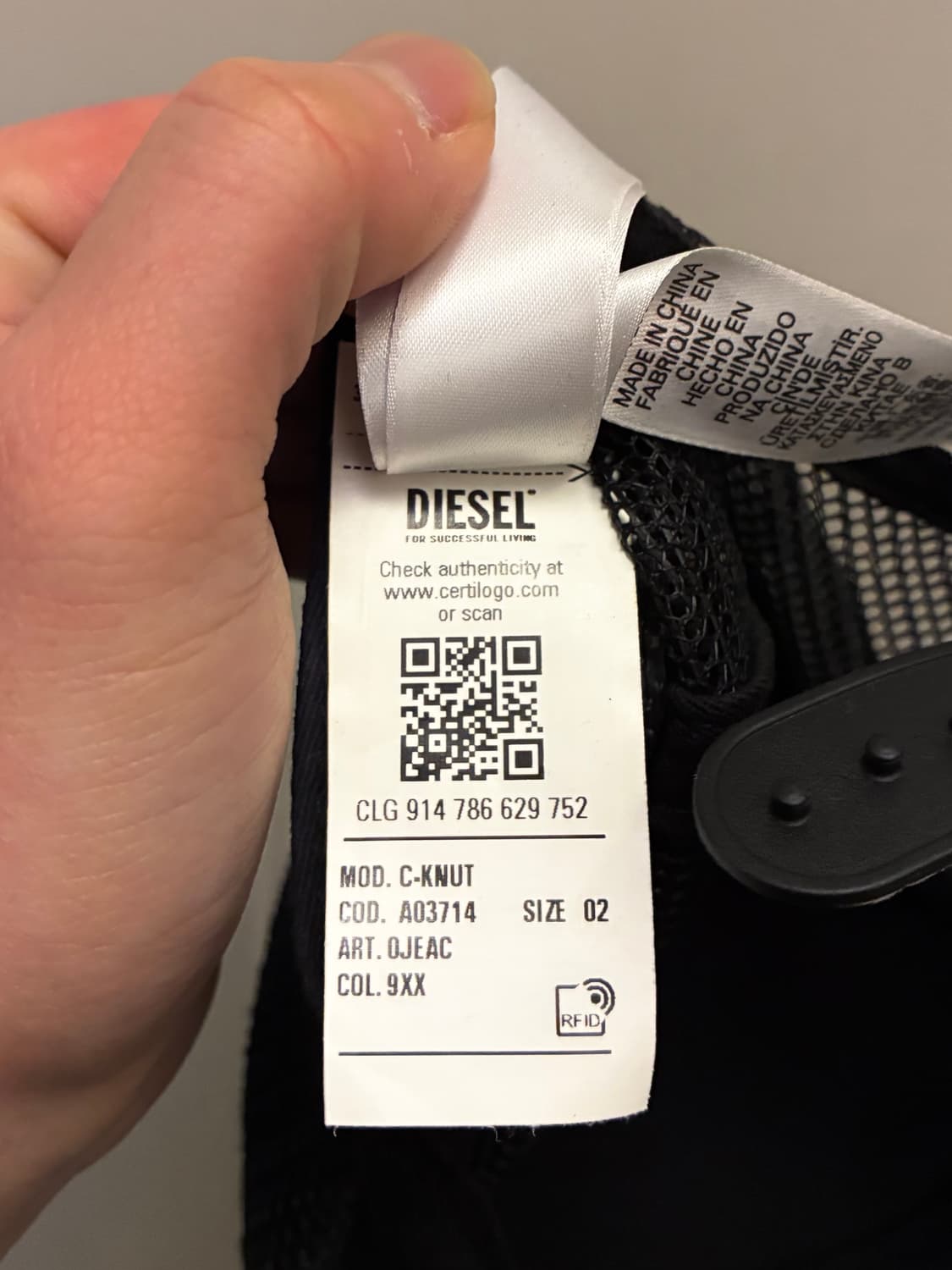 (F)DIESEL 디젤 C-knut 메쉬캡 트러커캡 모자 상품이미지10