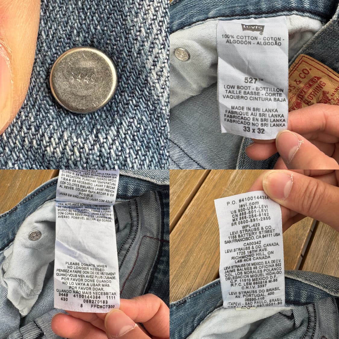 리바이스 Levi’s 527 로우 부츠컷 데님 팬츠 상품이미지9