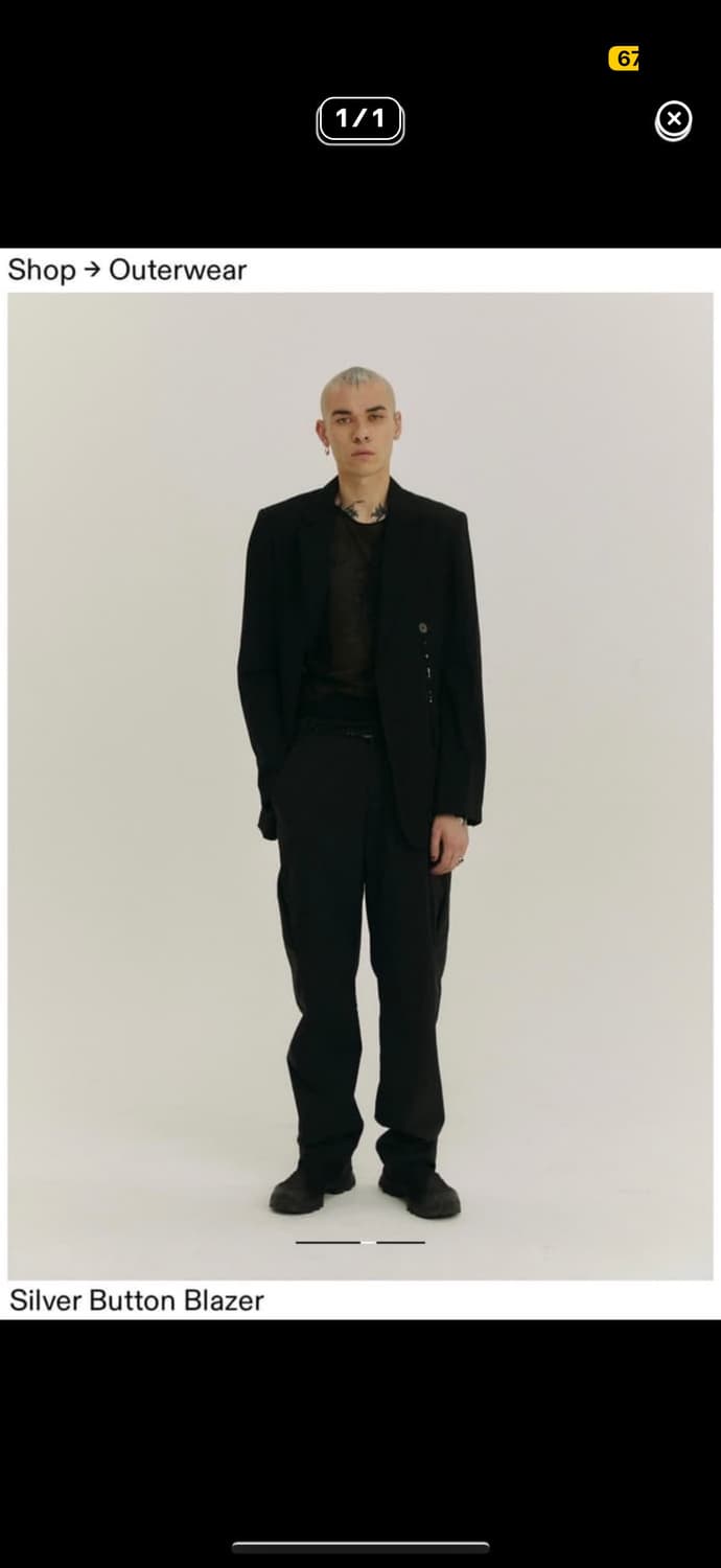 혜인서 실버 버튼 블레이져 4size 새상품 상품이미지1