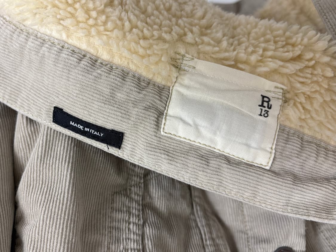 R13 리드 Reed 레오파드 퍼 트러커 자켓 상품이미지7