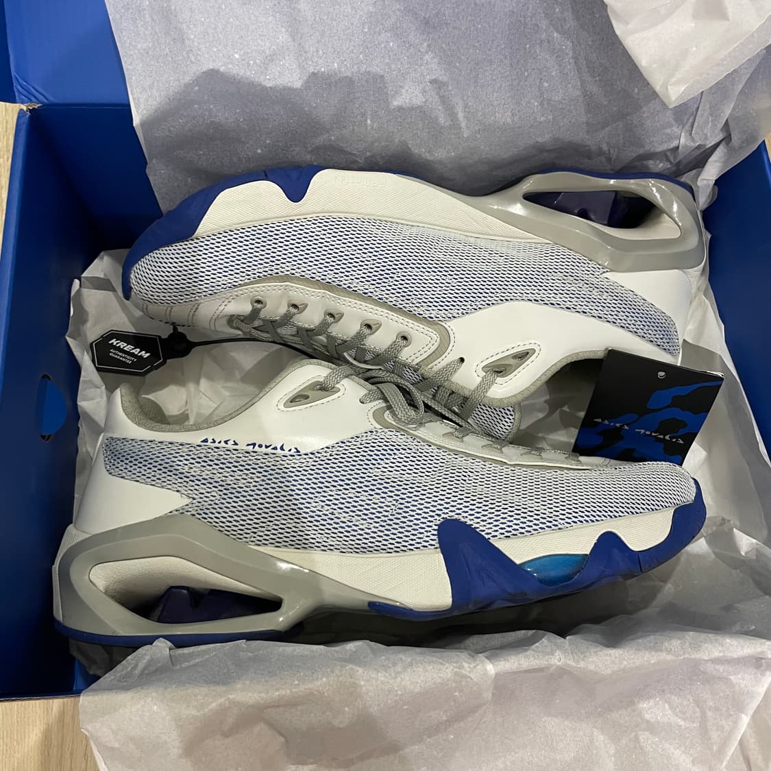 아식스 x 키코 코스타디노브 노발리스 젤 테레모아 화이트 아식스 블루  상품이미지10