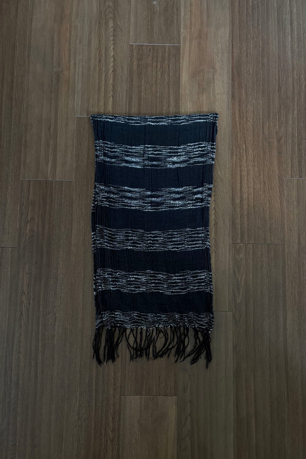 Black & White Stripe Scarf 상품이미지3