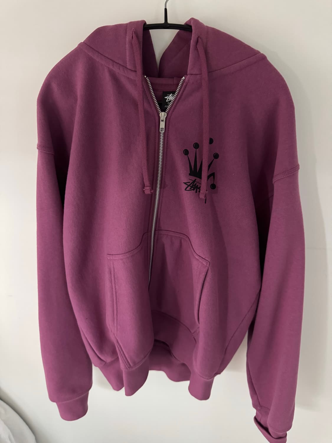 Stussy 스투시 리갈 크라운 후드집업 베리 상품이미지3
