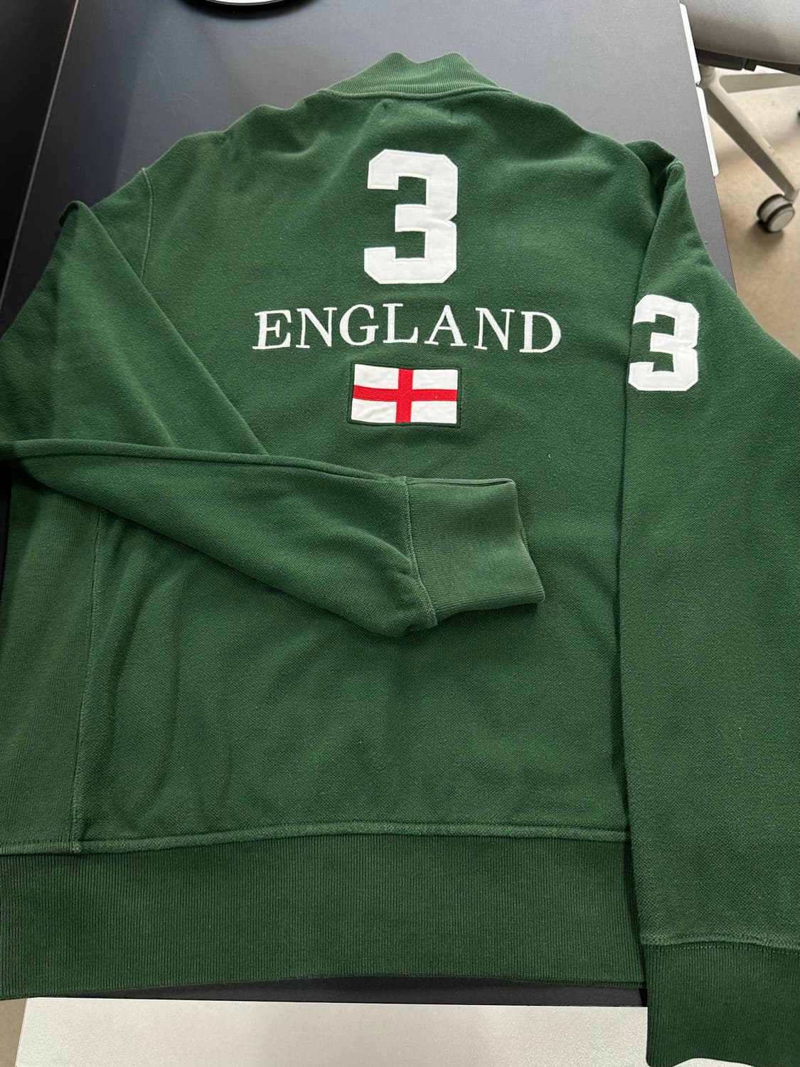 폴로 랄프로렌90s 잉글랜드 빅포니 넘버링 져지집업 그린 상품이미지6