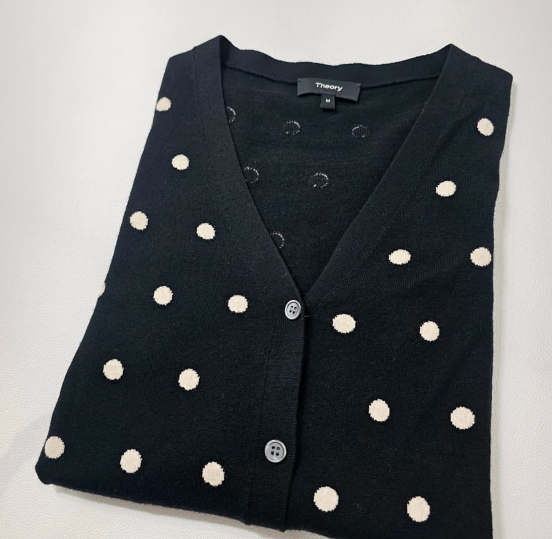 띠어리(Theory) 폴카 도트 울 가디건 ~55반 상품이미지3