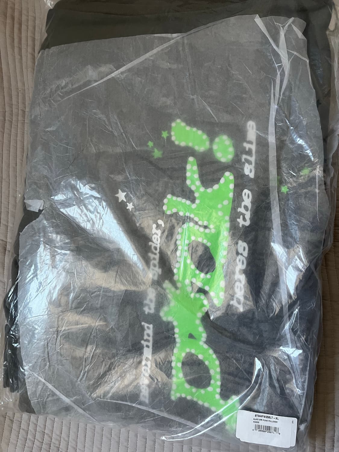 [XL]sp5der punk v2 hoodie slate grey 상품이미지1