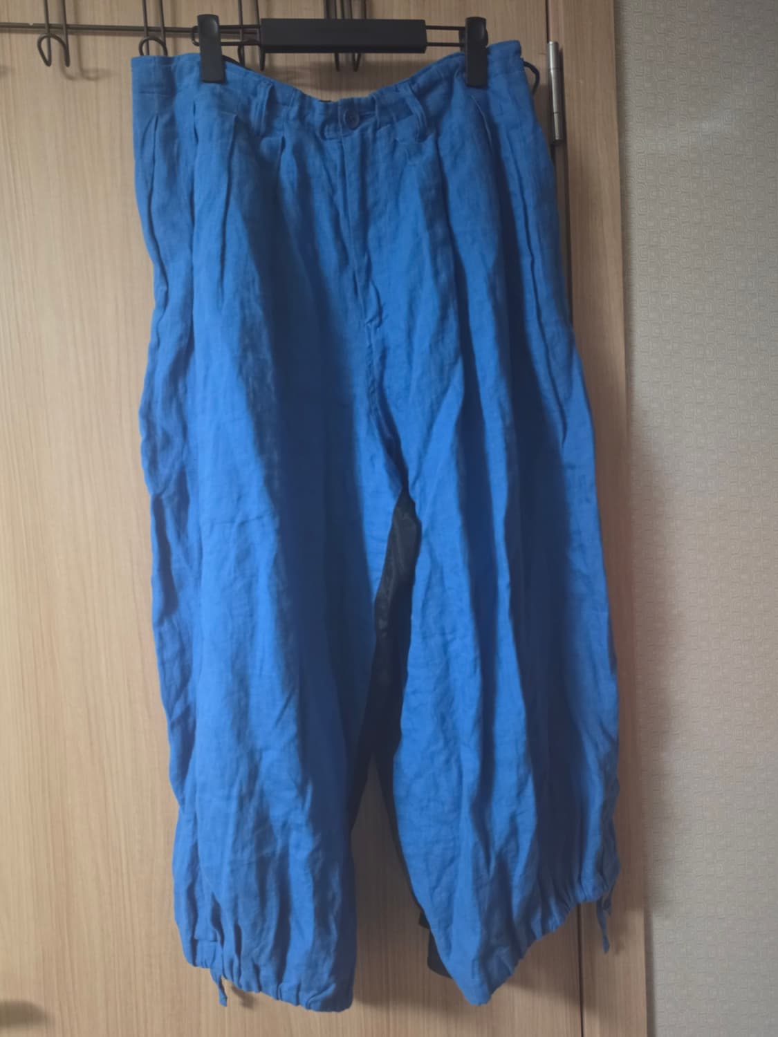 (3)19ss 요지야마모토 뿌르옴므 바이컬러 벌룬카라스 팬츠 상품이미지3