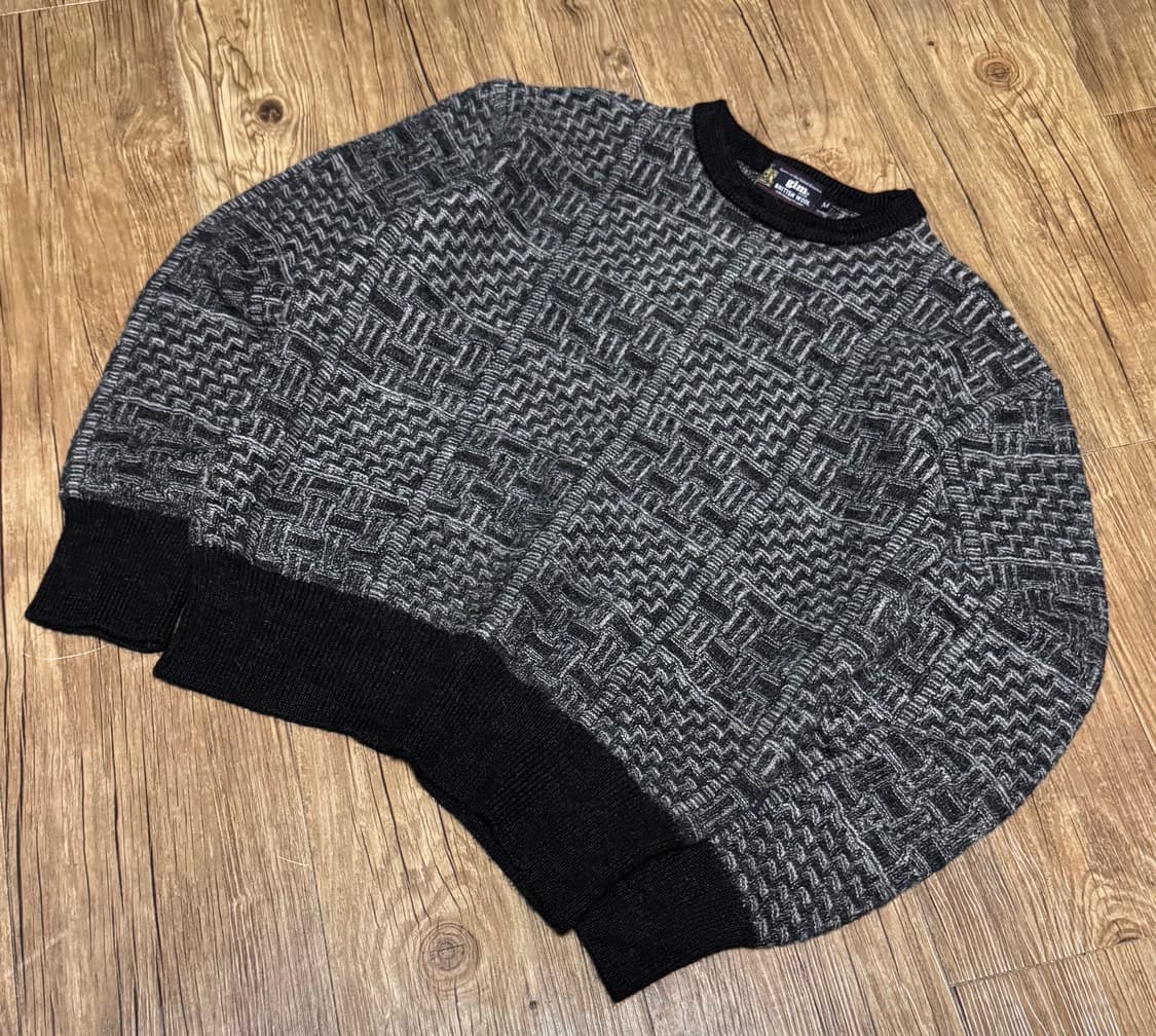 짐 패턴 브리티시 울 니트 스웨터 상품이미지1