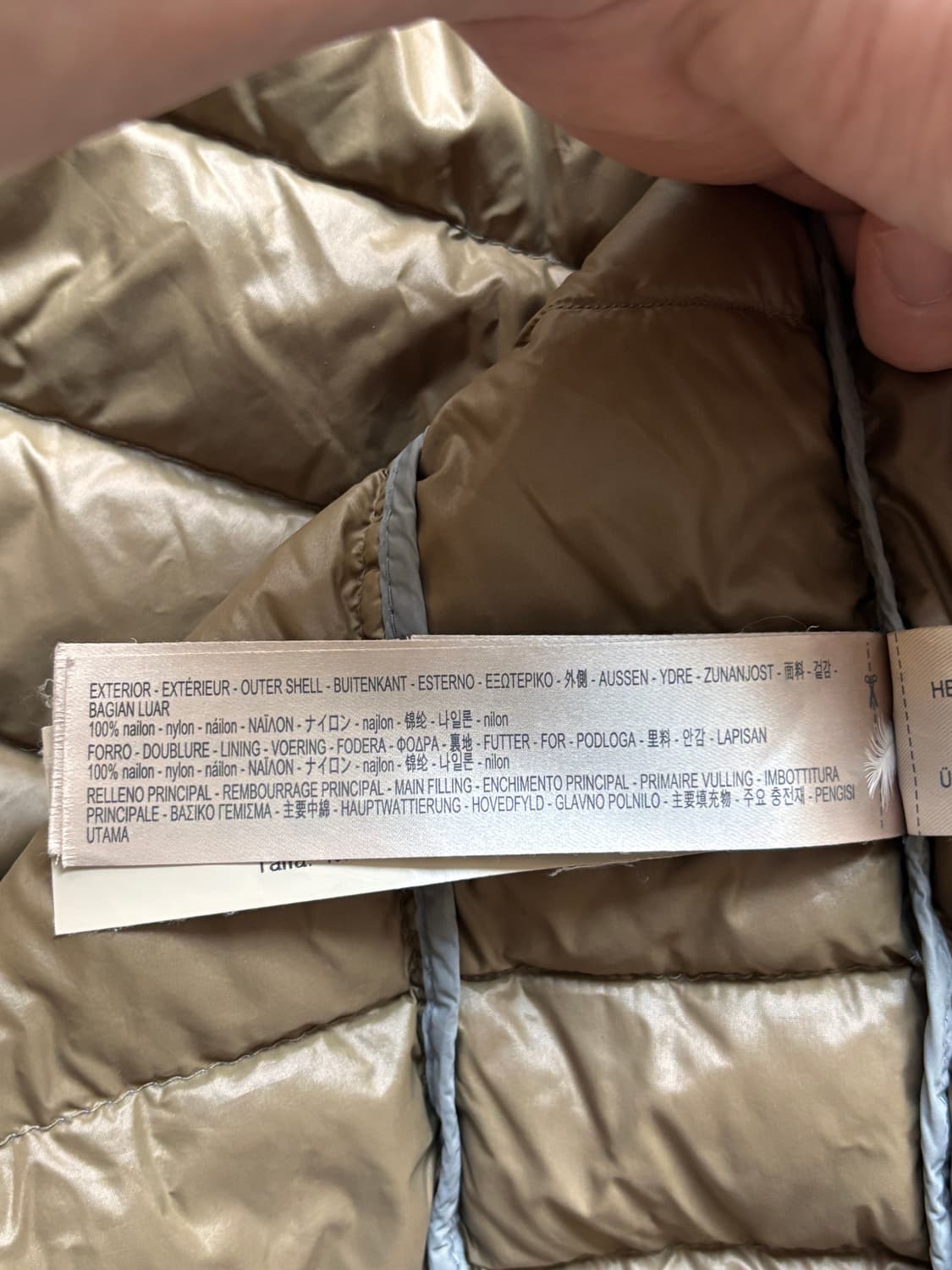 마시모두띠 다운 베스트 그레이 M 덕다운 90/10 상품이미지10