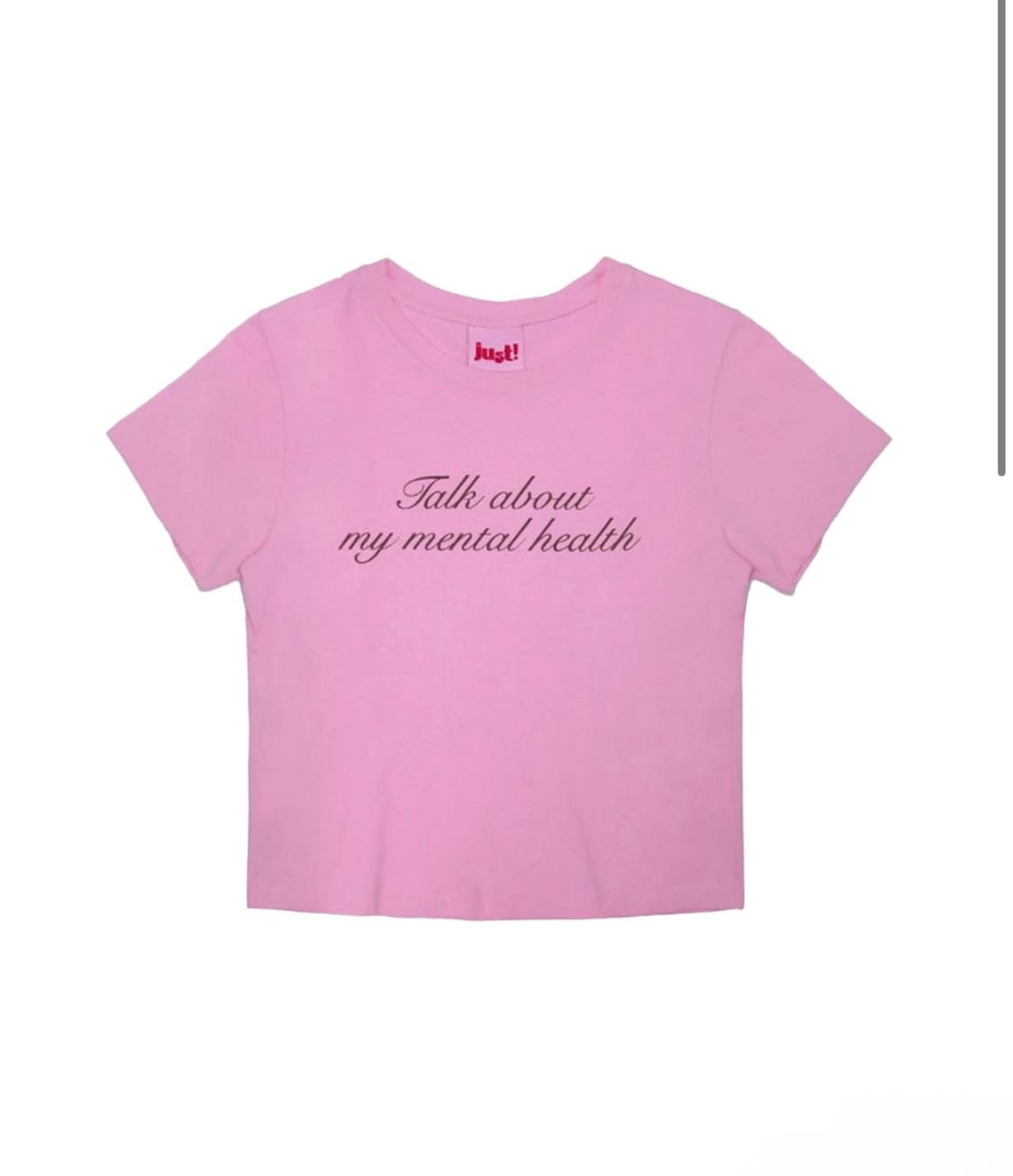 justhaus 저스트하우스 핑크 반팔티 상품이미지1