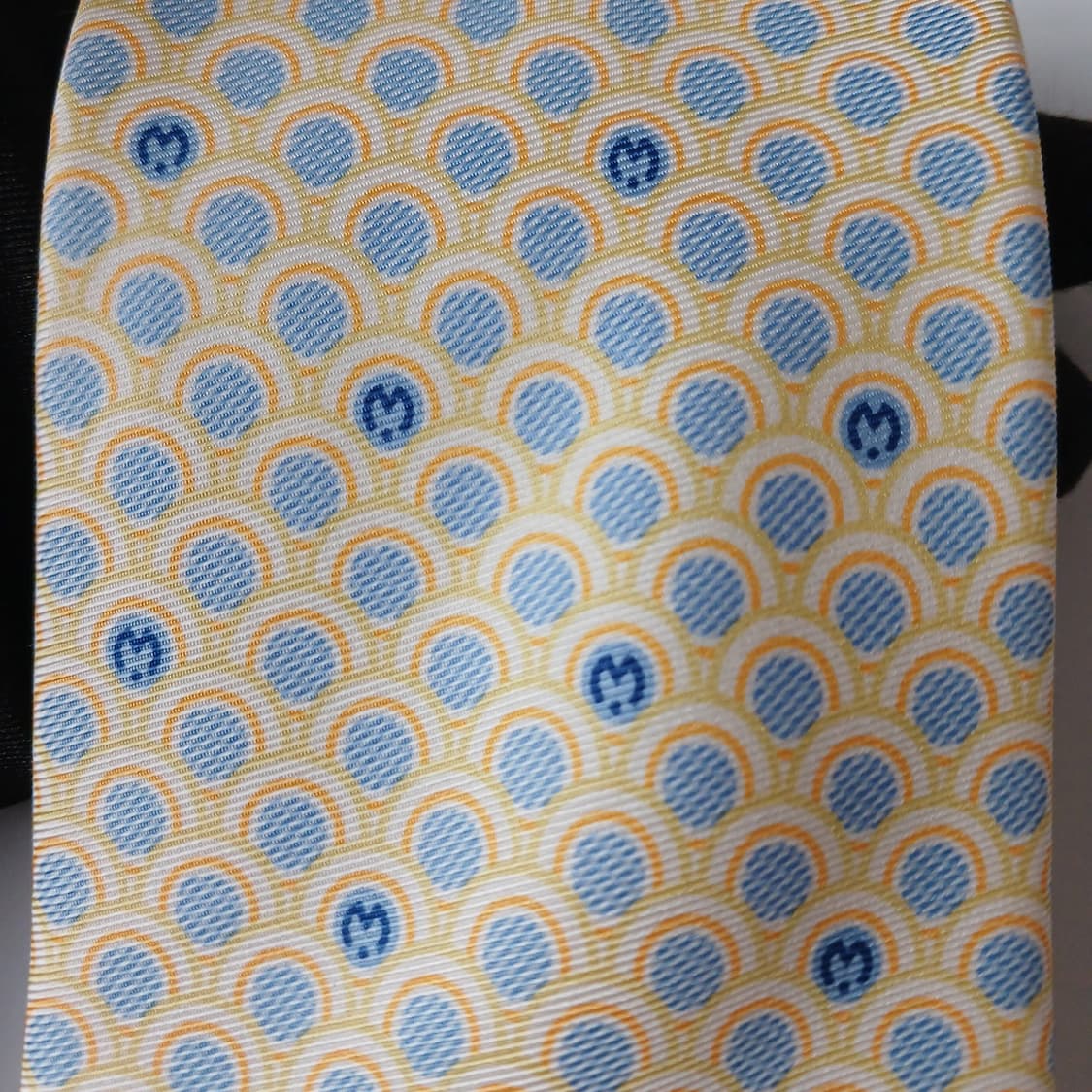 밀라 숀 실크올오버 로고 패턴 넥타이 9.6cm A+등급 a19507 상품이미지6