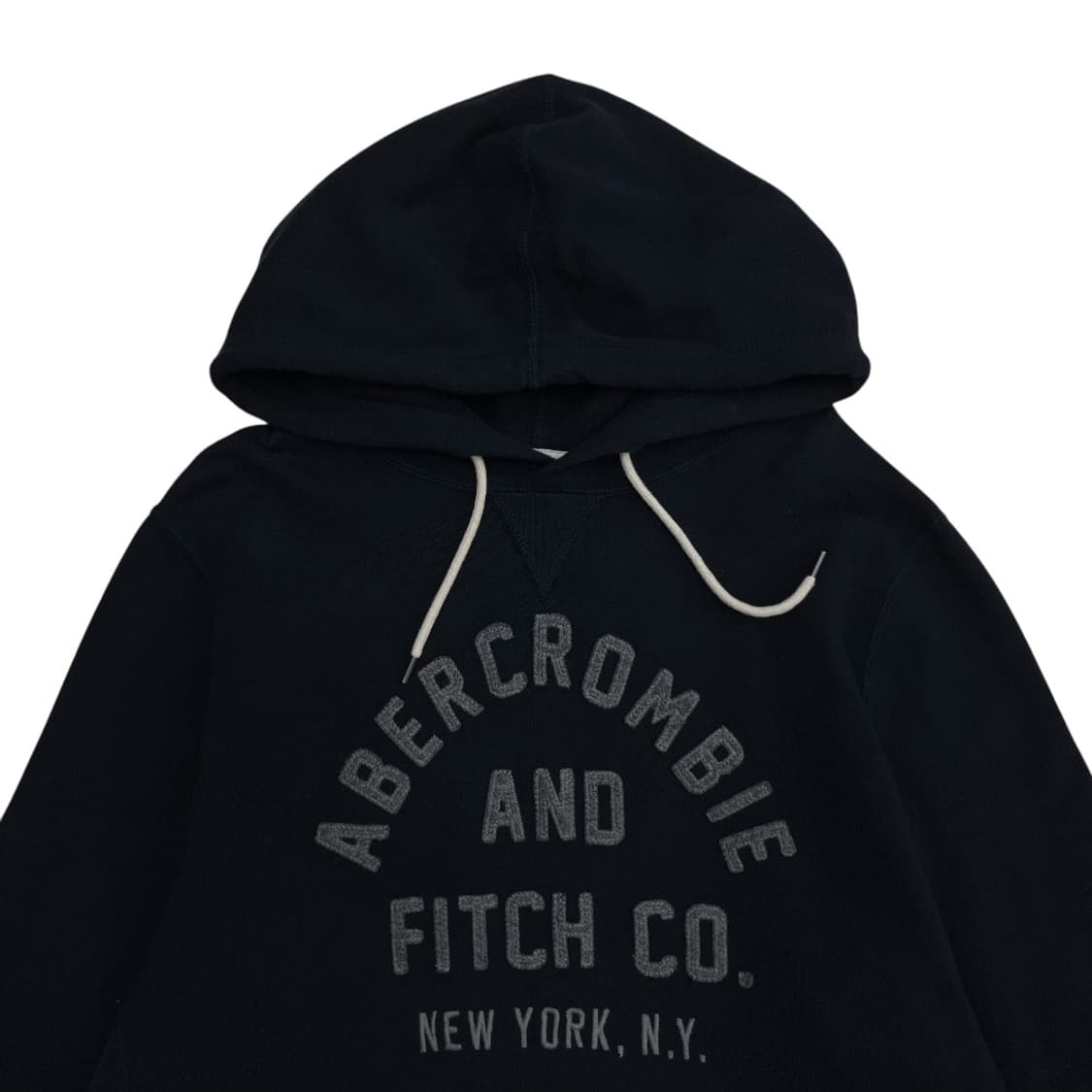 아베크롬비 센터로고 네이비 후드 L 상품이미지4