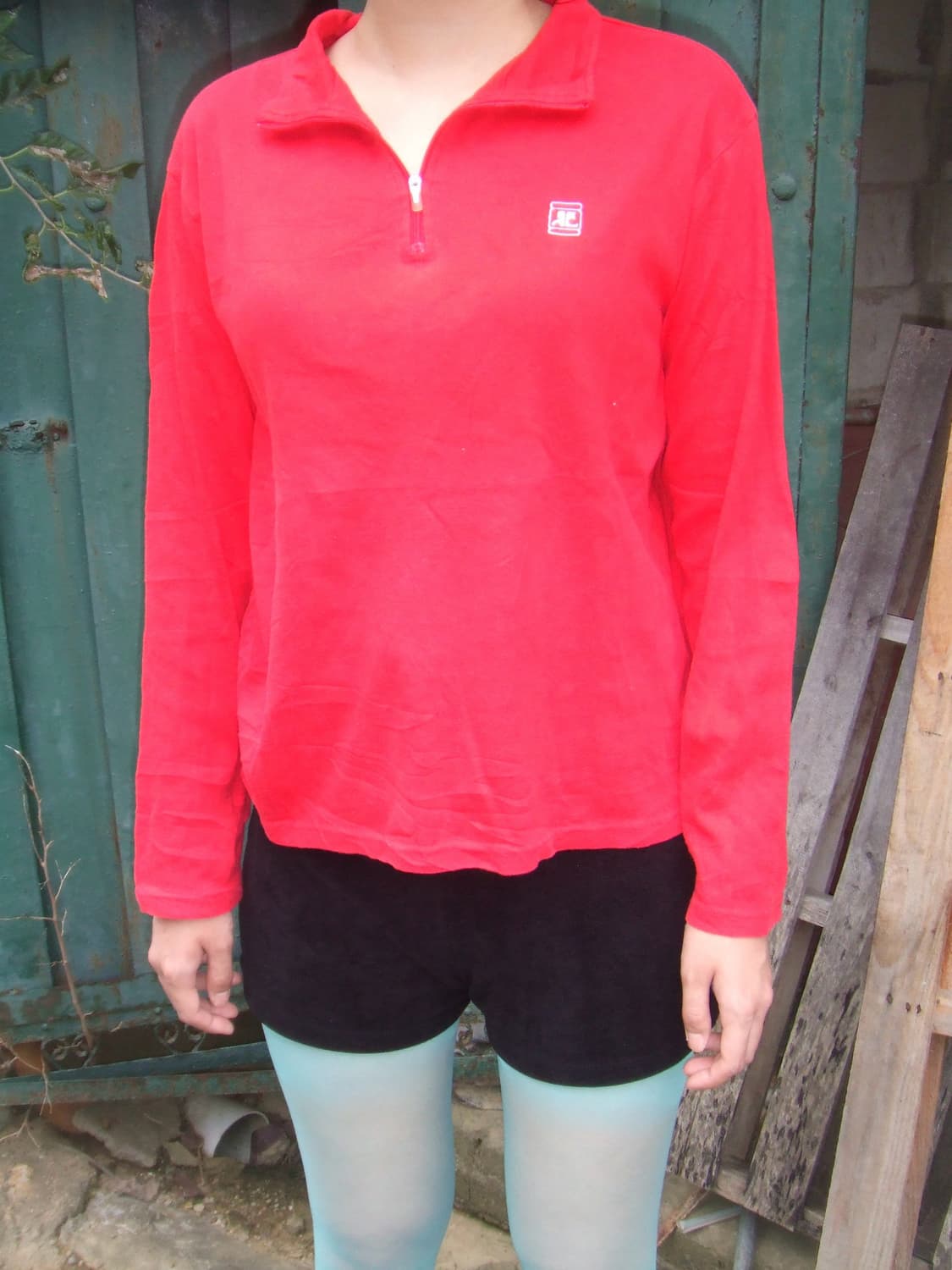 Vintage Courreges Half Zip-up Sweatshirt 상품이미지1