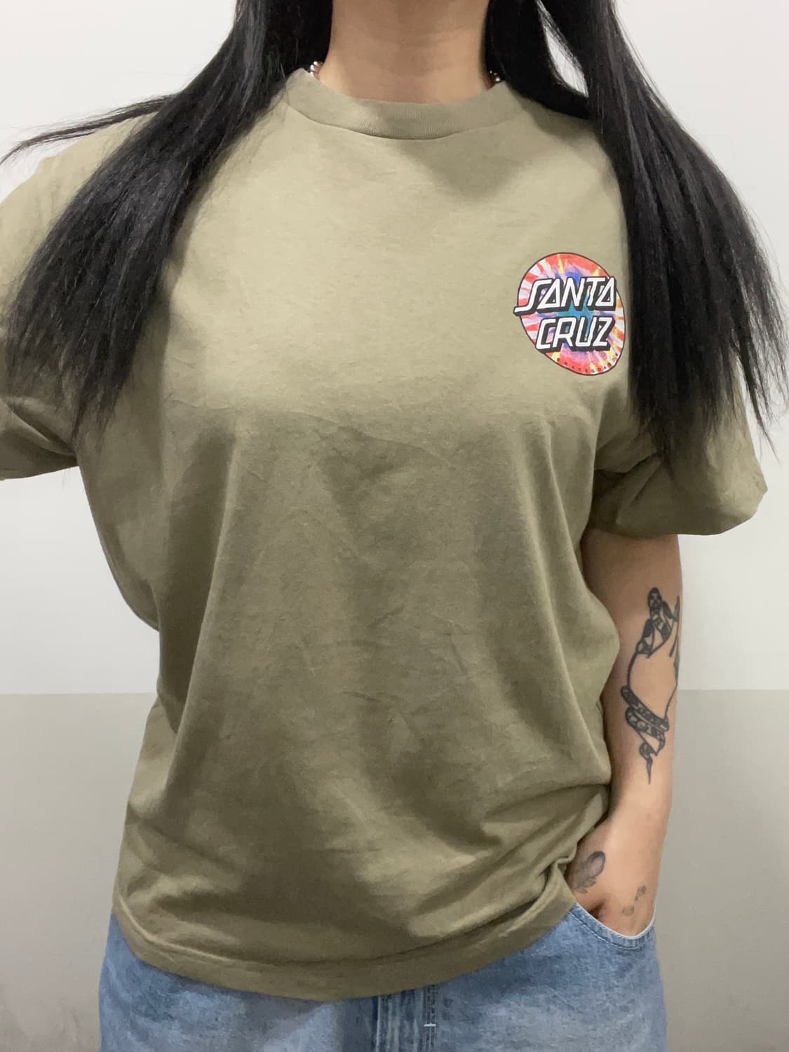 Santa Cruz 산타 크루즈 타이다이 스크리밍 핸드 반팔 티셔츠 상품이미지2