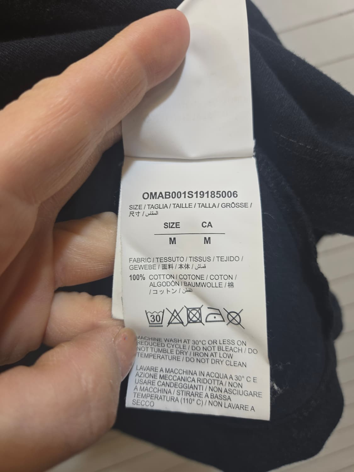 오프화이트 블랙 롱슬리브(매장판 상품이미지7