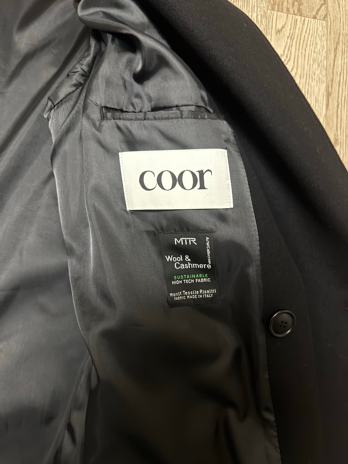 쿠어 MTR 오버핏 더블코트 L 상품이미지2