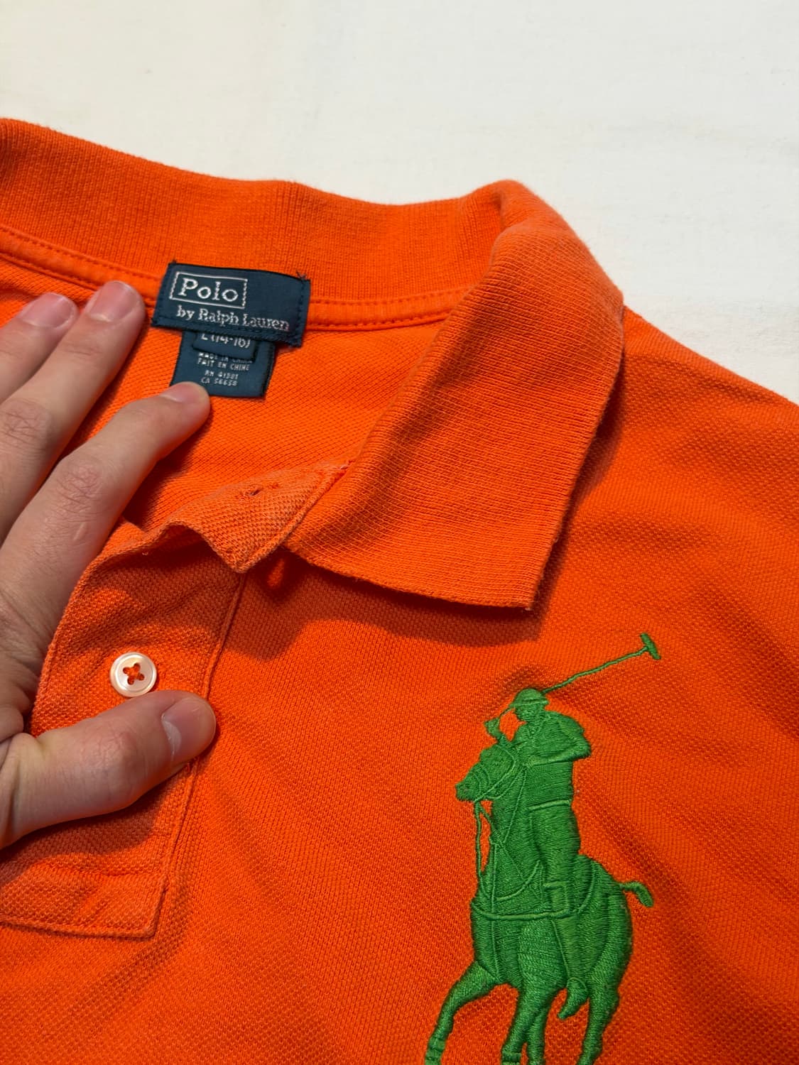 폴로 랄프로렌 빅포니 치프키프 카라티 오렌지 상품이미지2