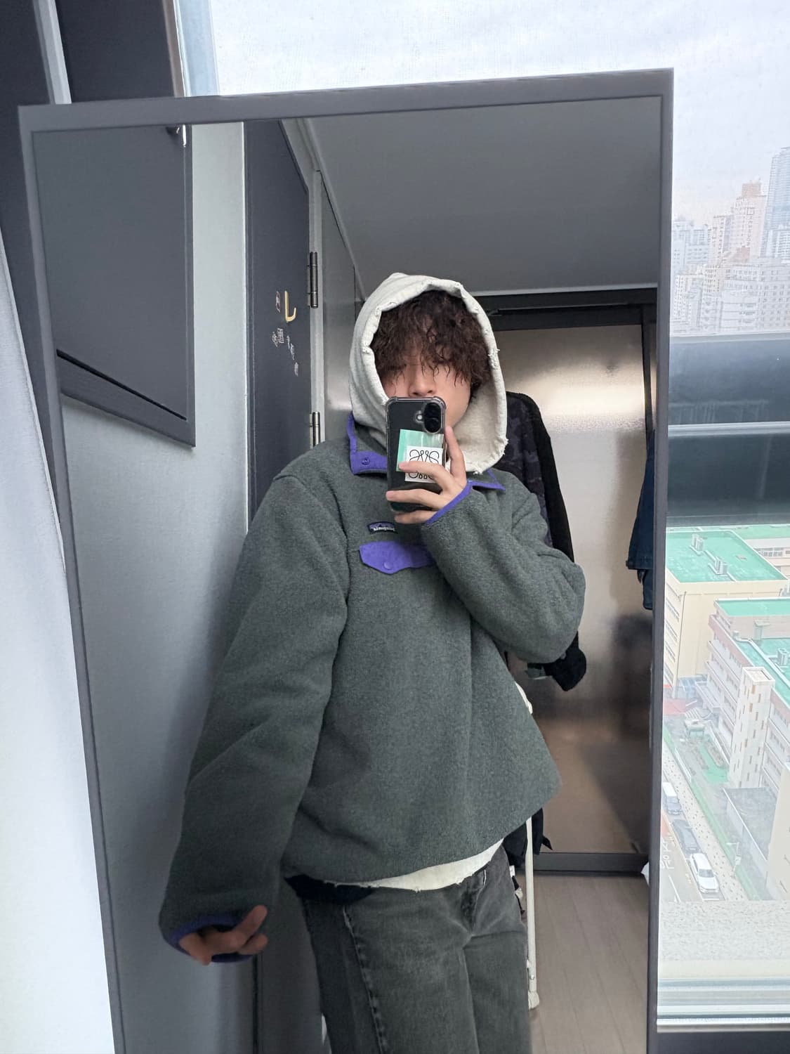 (우먼 XL, 맨즈 L) 파타고니아 신칠라 그레이(니켈)/퍼플 상품이미지3