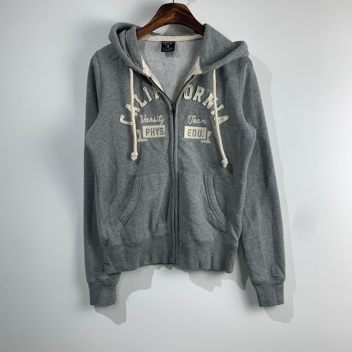 후아유 y2k 와투케 그레이 후드집업 상품이미지2