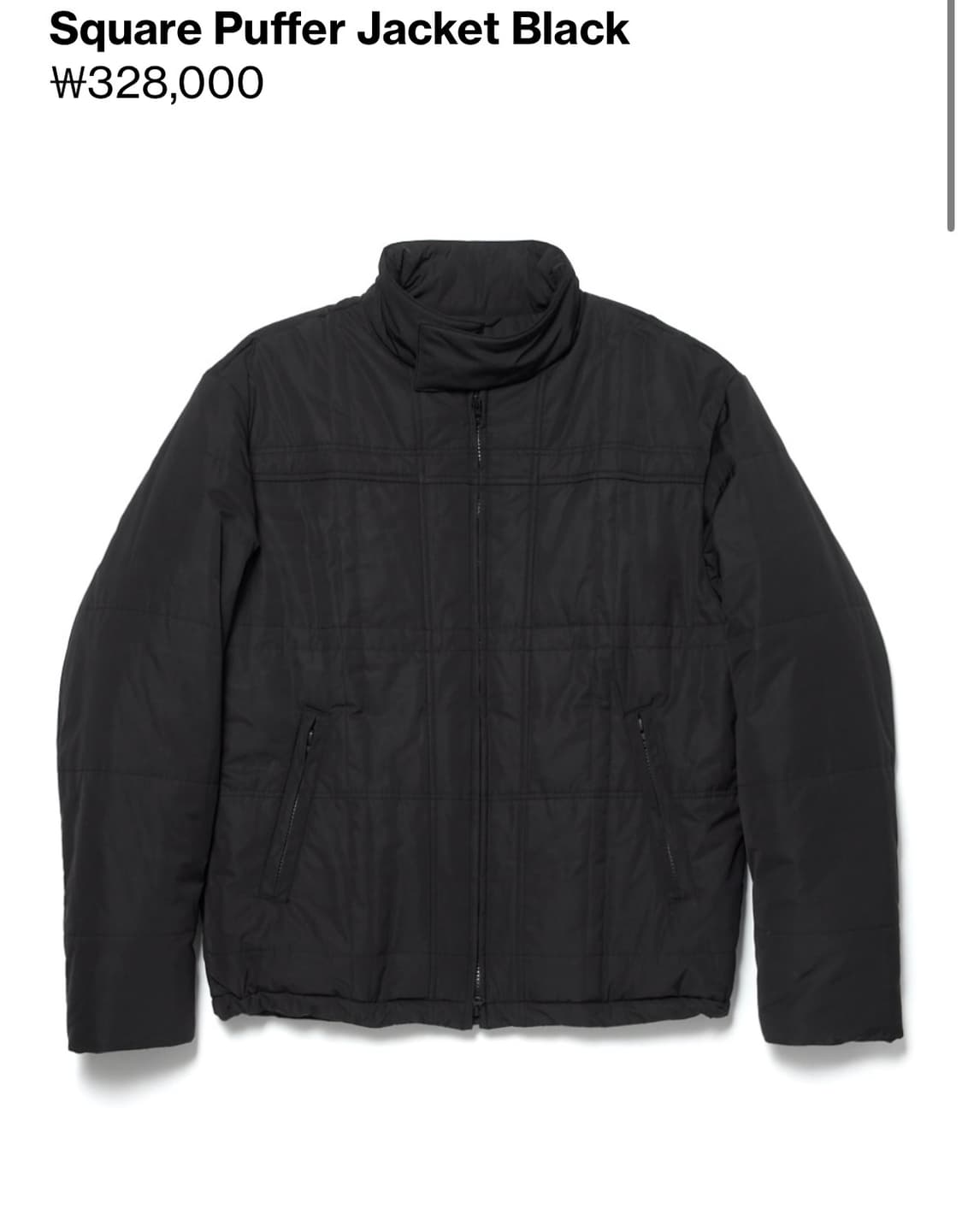 해칭룸 square puffer jacket 2size 새상품 상품이미지4