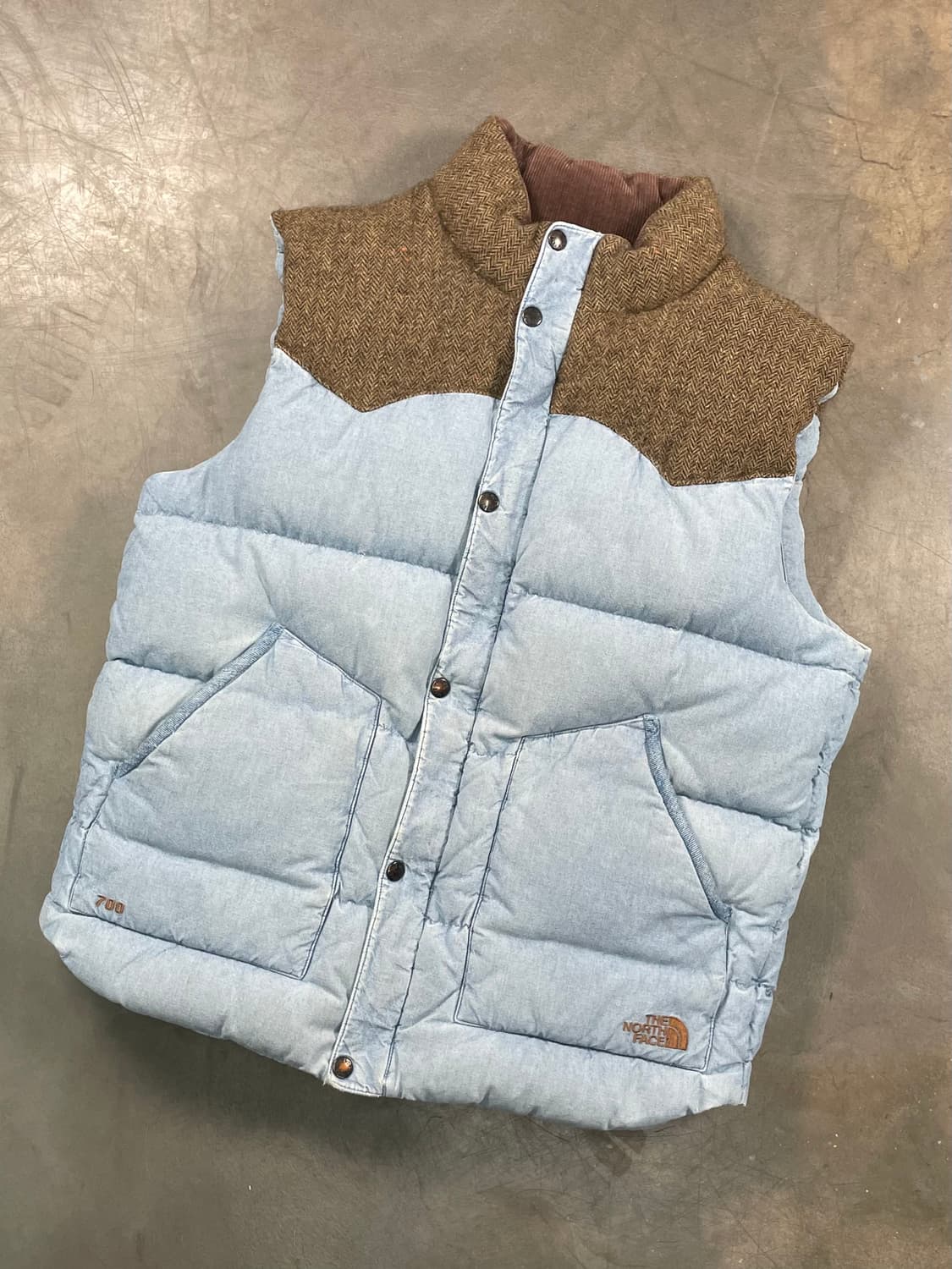 노스페이스 데님 패딩조끼 상품이미지2