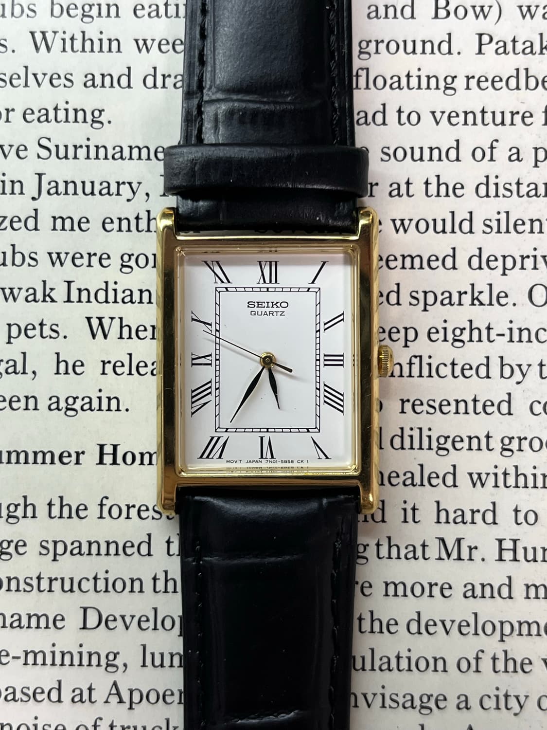 세이코 탱크 쿼츠 7N01-5B40 상품이미지1