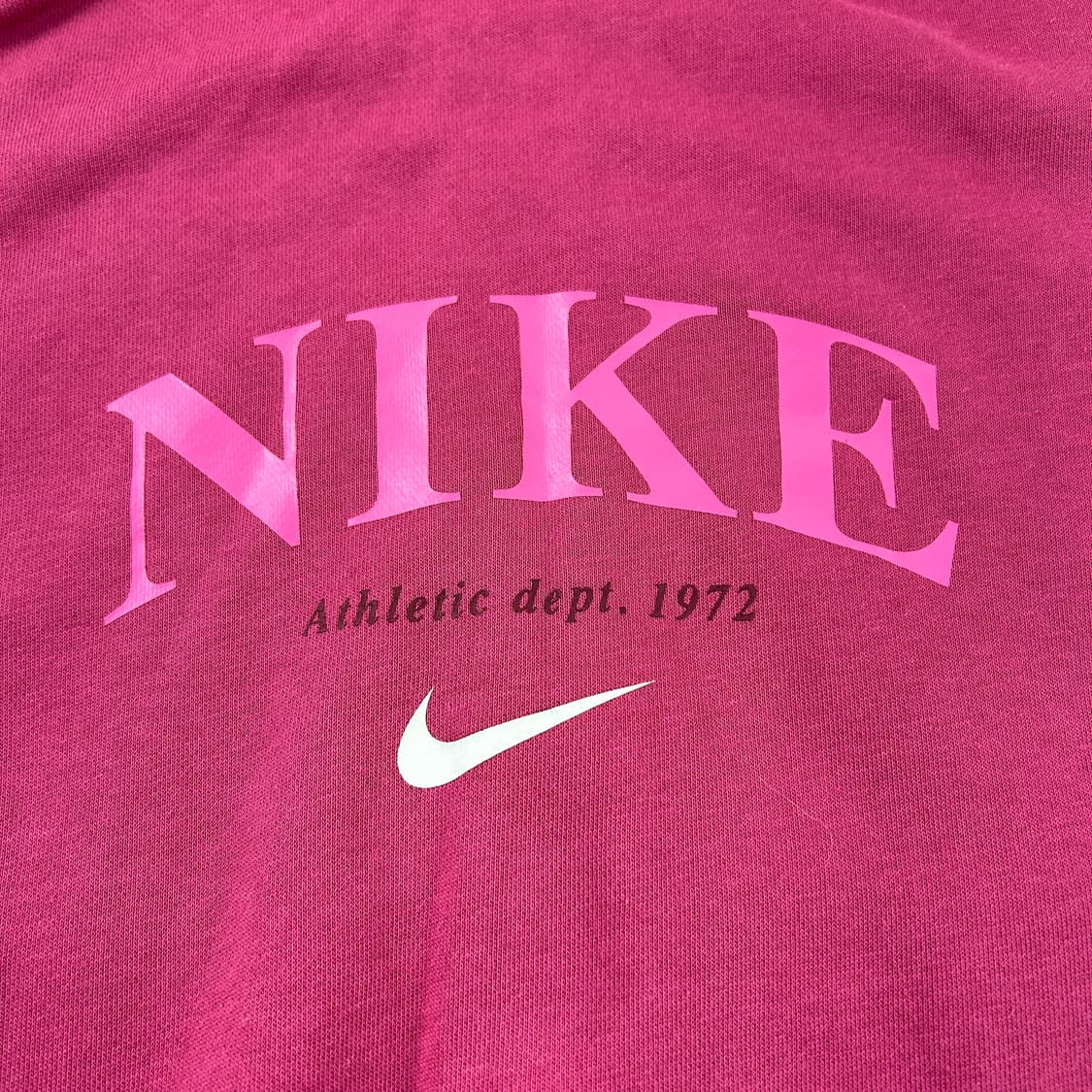나이키 신형 빅로고 핑크 크롭 후드집업 상품이미지4