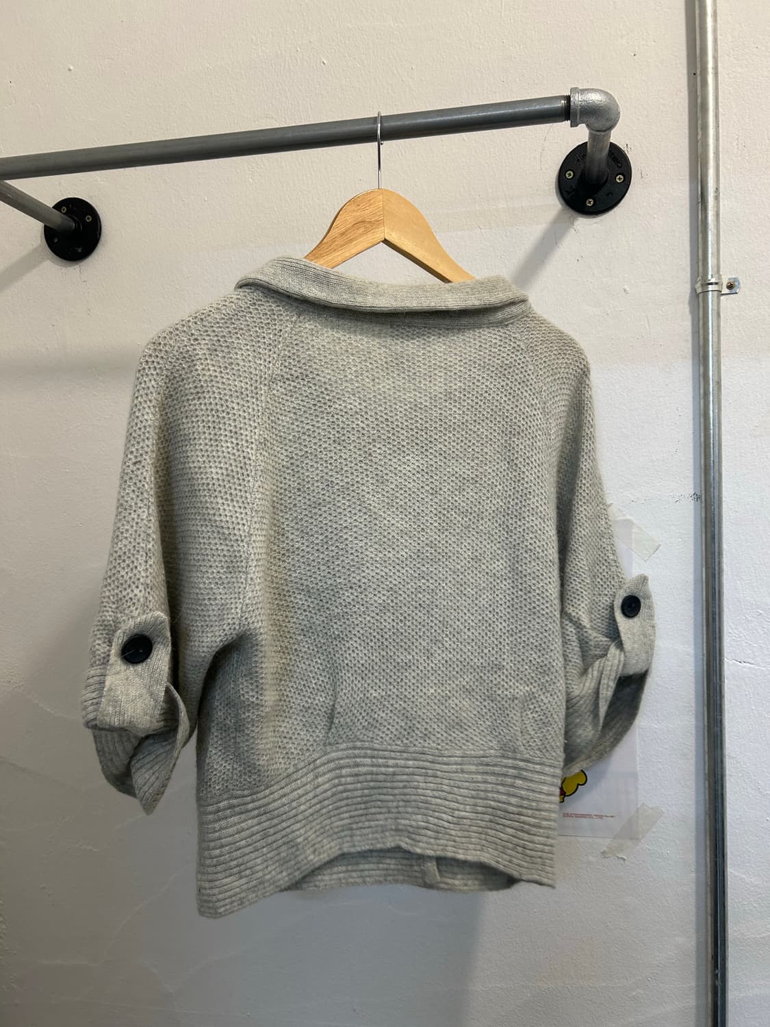 y2k 00 단추 7부 가디건 스웨터 상품이미지4